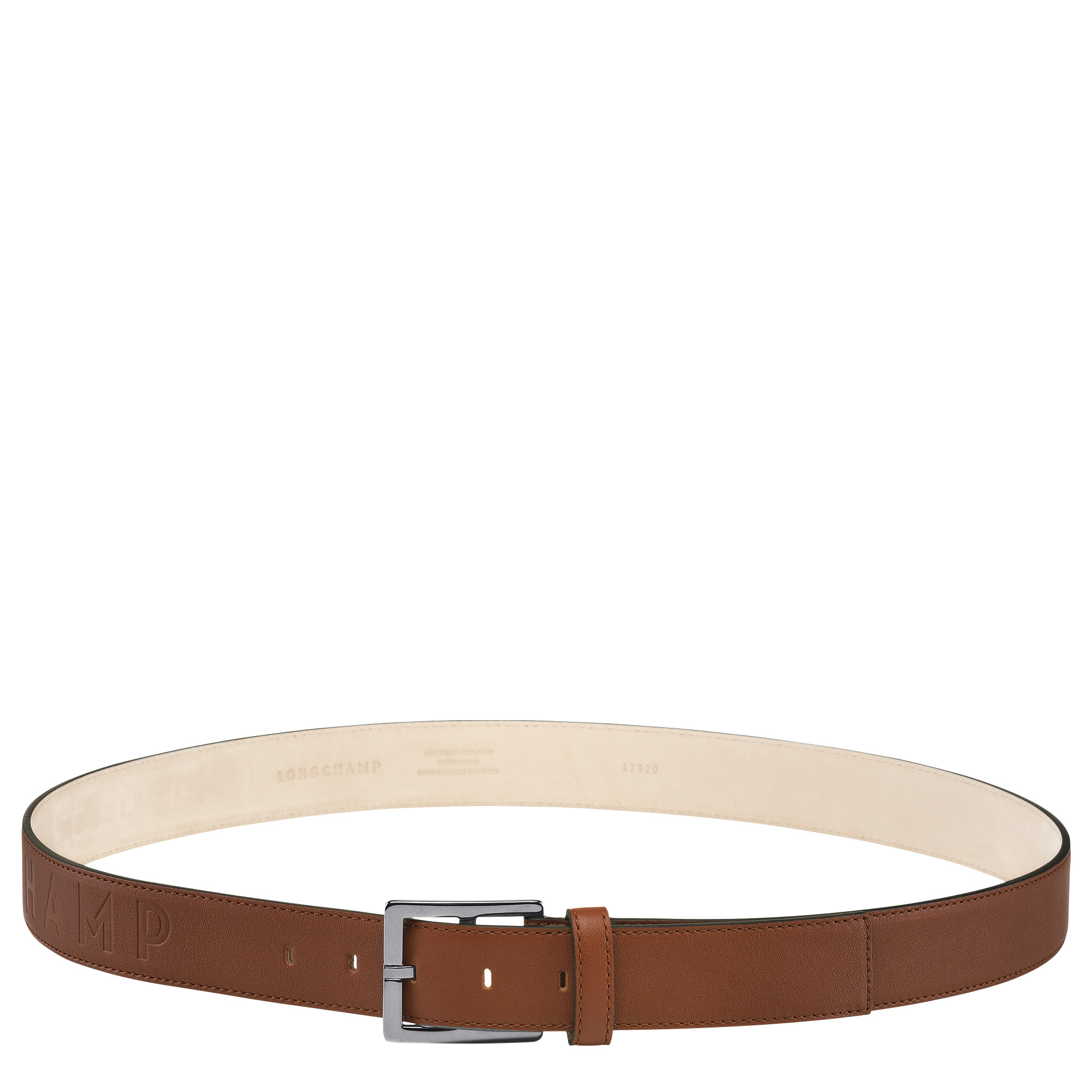 Longchamp 3D Men's belt Cognac - Leather - 1