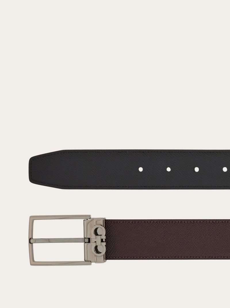 FERRAGAMO Reversible and adjustable Gancini belt outlook