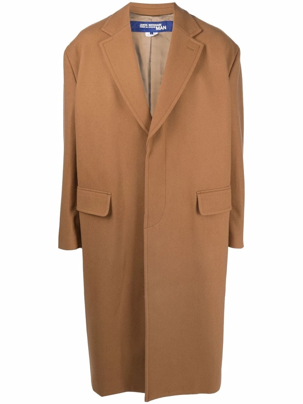 single-breasted tailored coat - 1