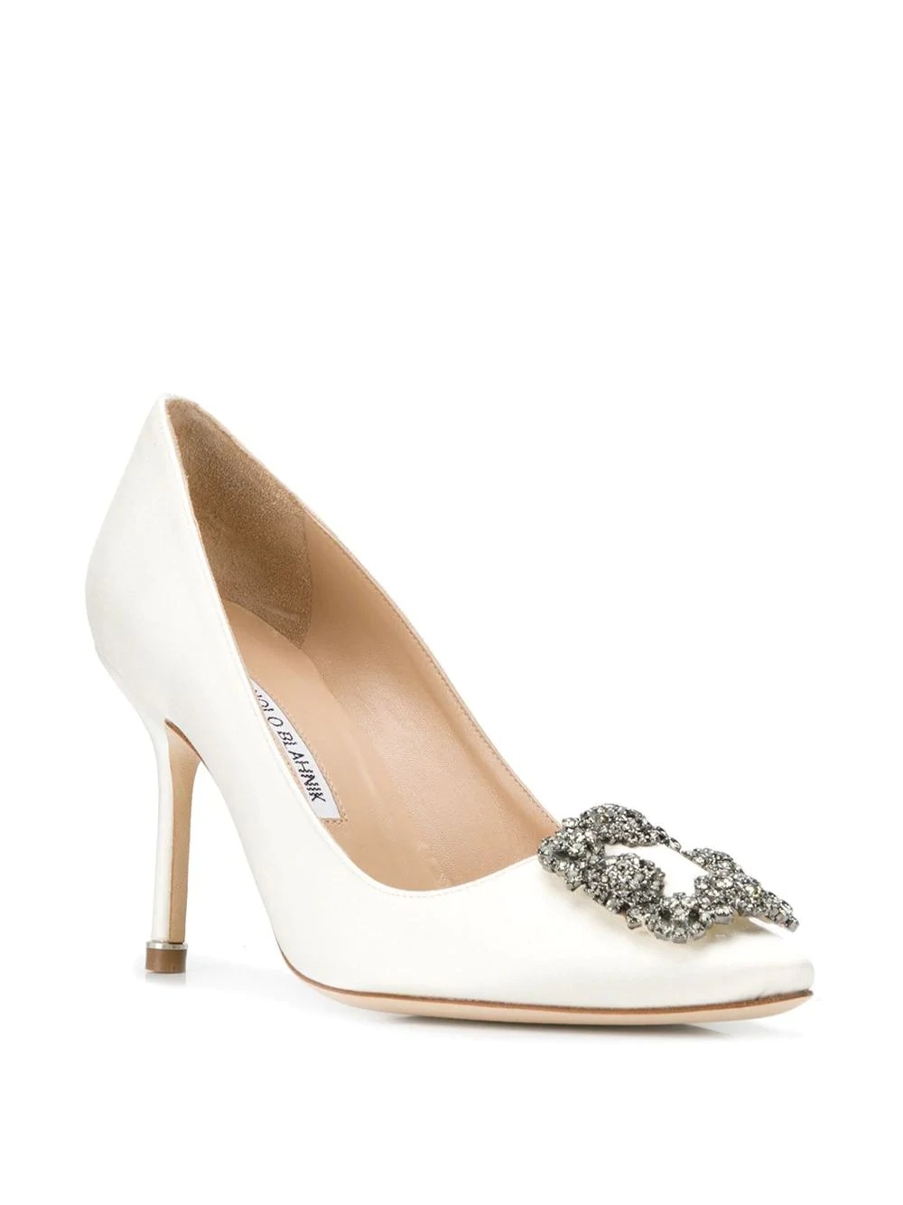Hangisi 90mm satin pumps - 2