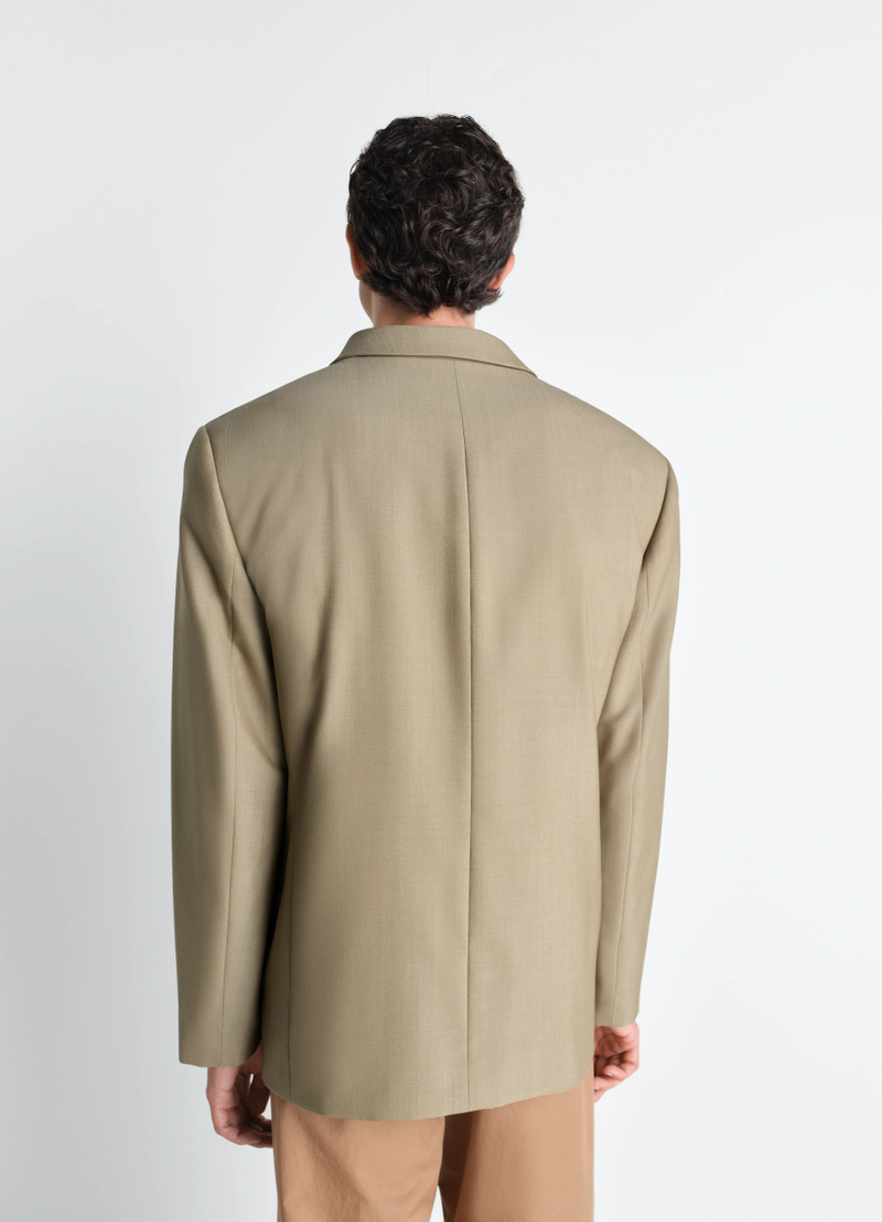 DOUBLE BREASTED TAILORED JACKET IN TROPICAL POLYWOOL 8