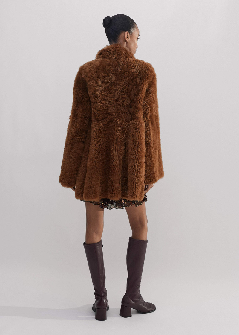 Luxe Shearling Swing Coat 3