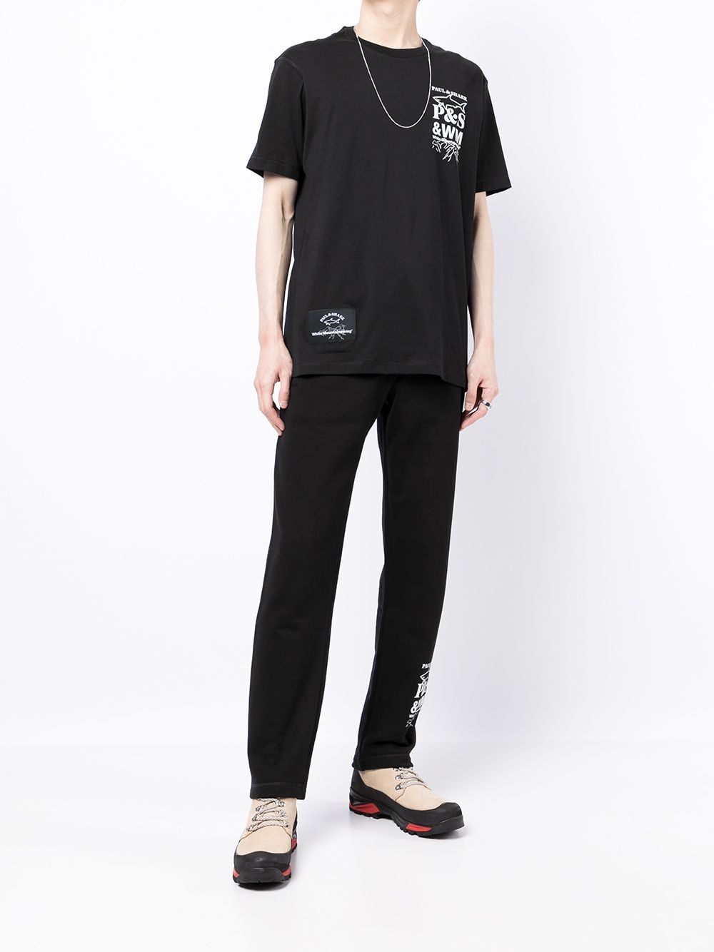 LOGO-PRINT COTTON SWEATPANTS - 5