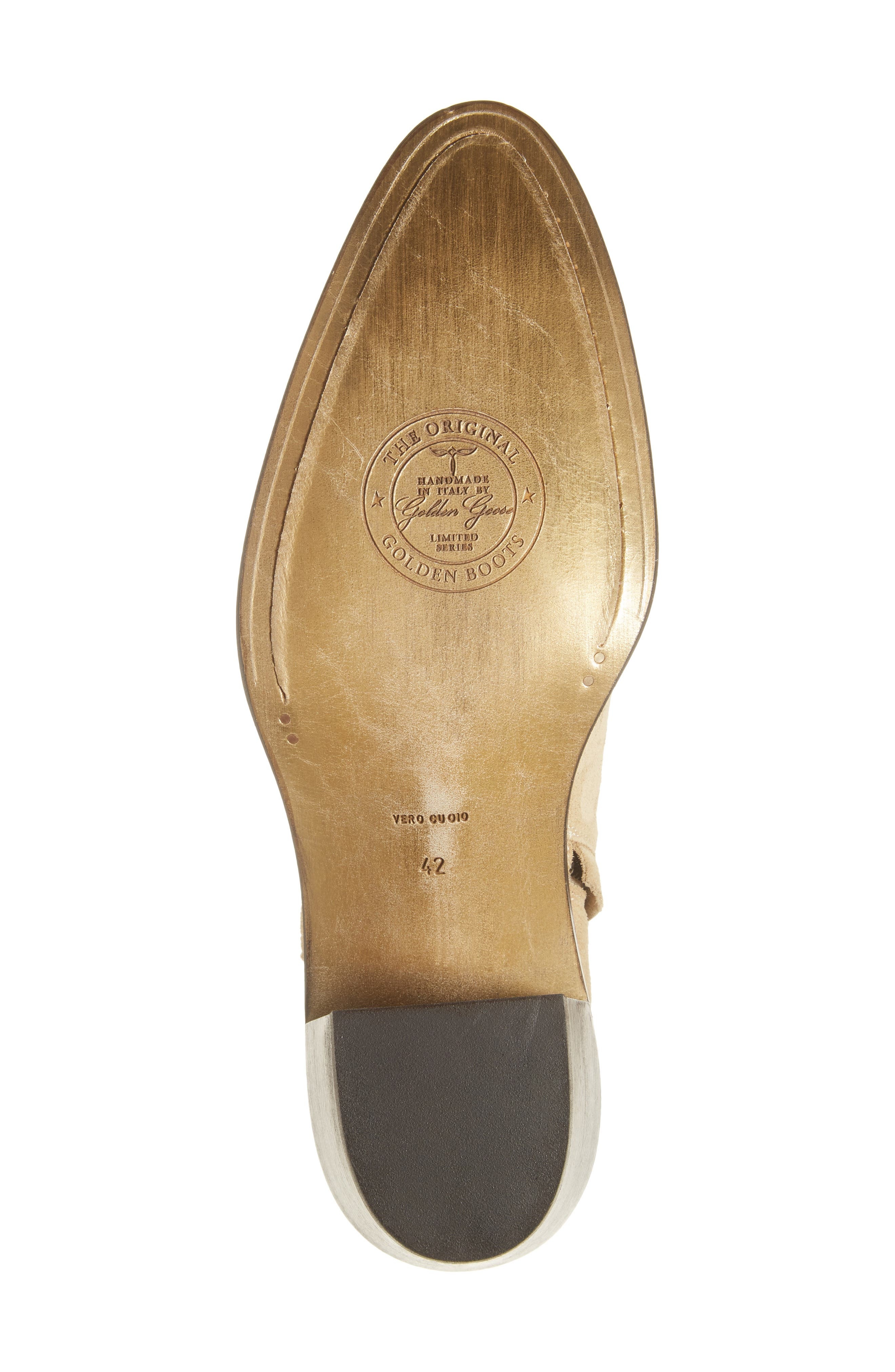 Golden Goose Patty Waxed Suede Western Bootie in Sand at Nordstrom - 6