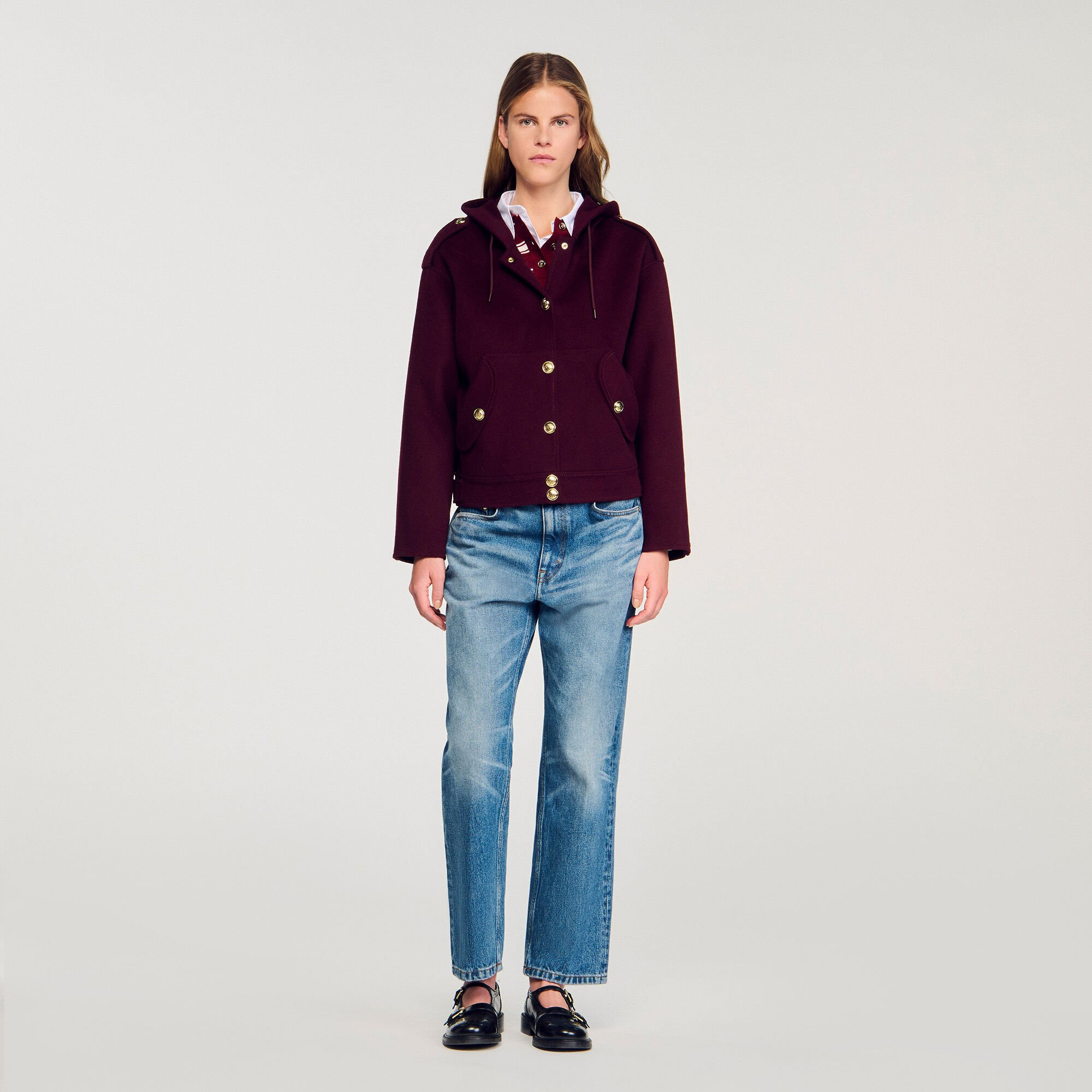 DOUBLE-FACED WOOL COAT - 2