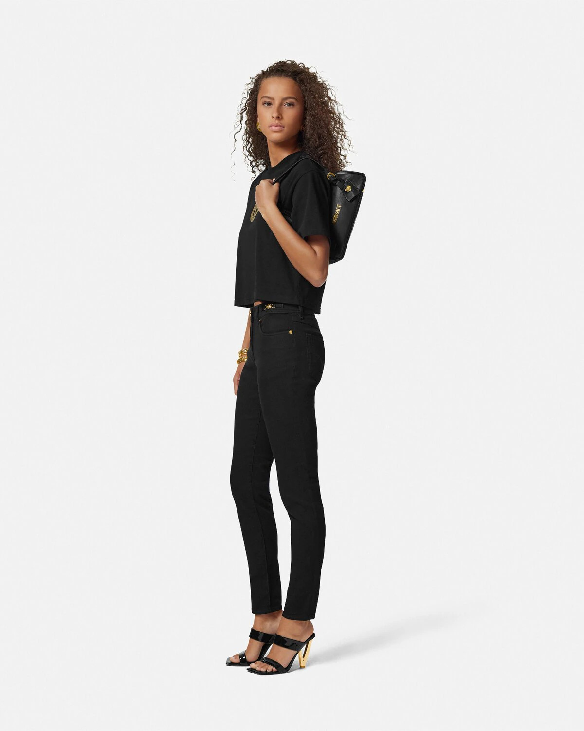 Versace Tag Bowling Shoulder Bag - 4