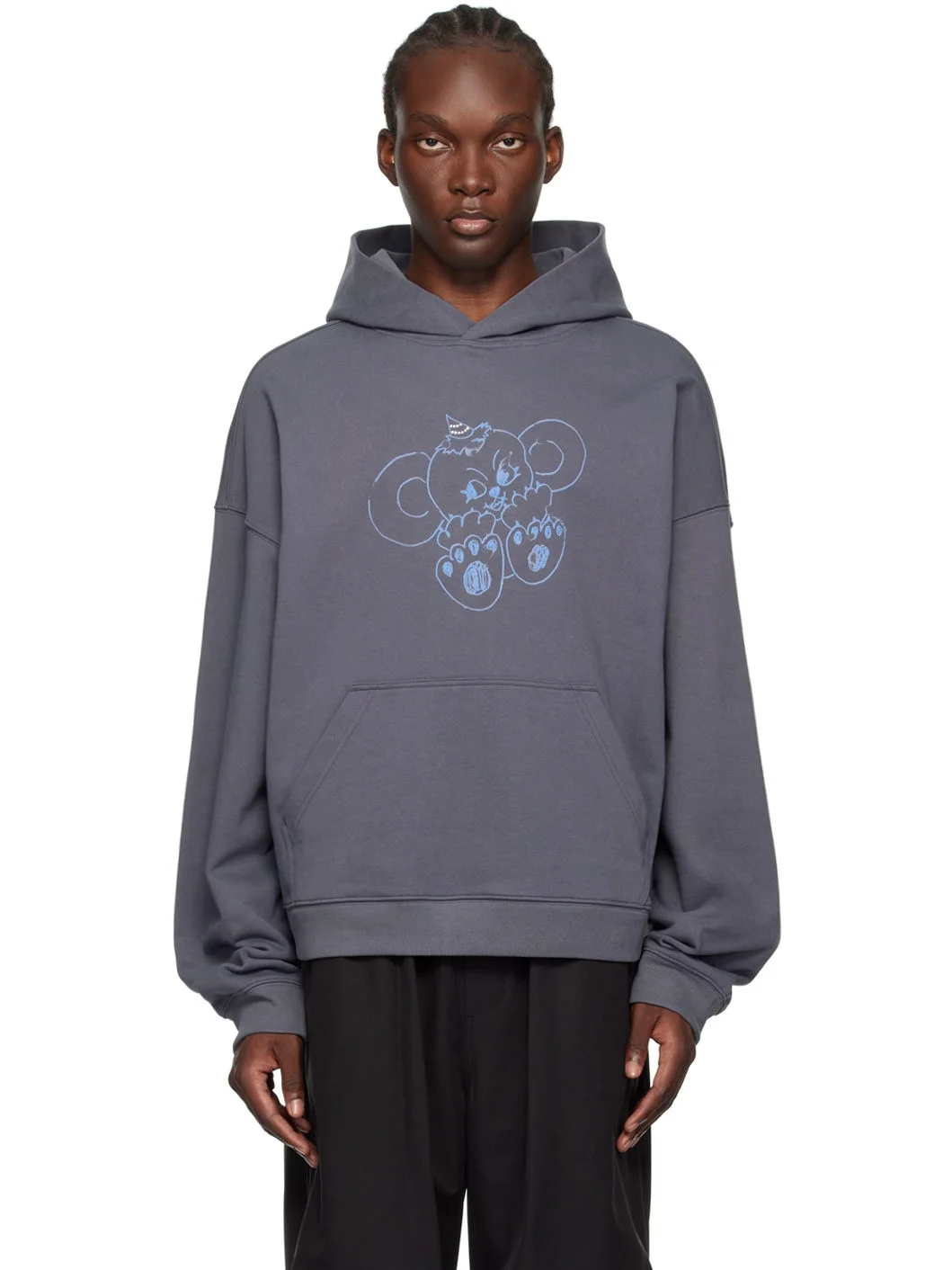 Gray Monster Hoodie - 1