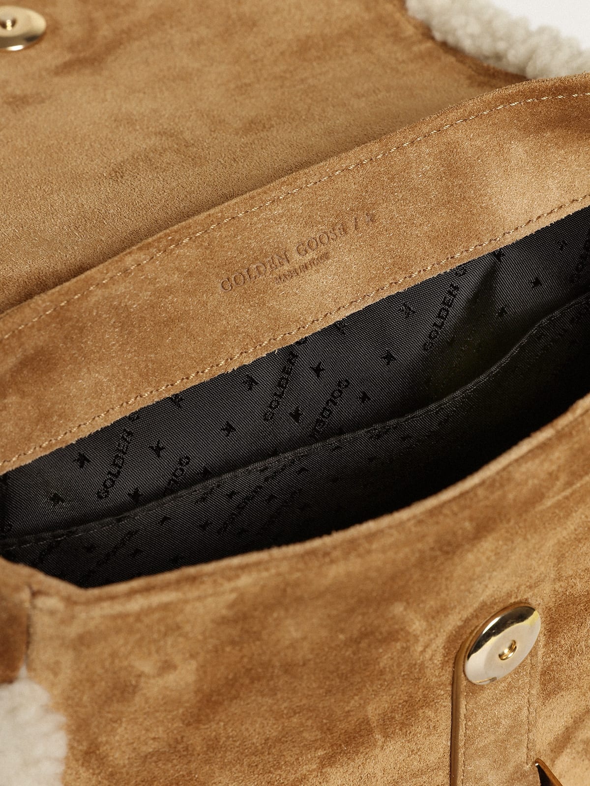 Small Rodeo Bag in suede with shearling details - 5