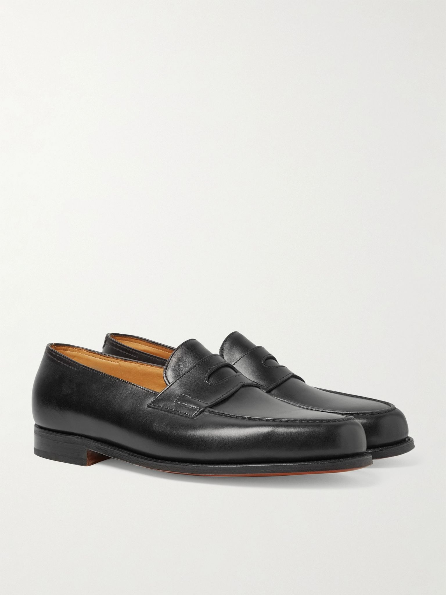 Lopez Leather Penny Loafers Black - 3
