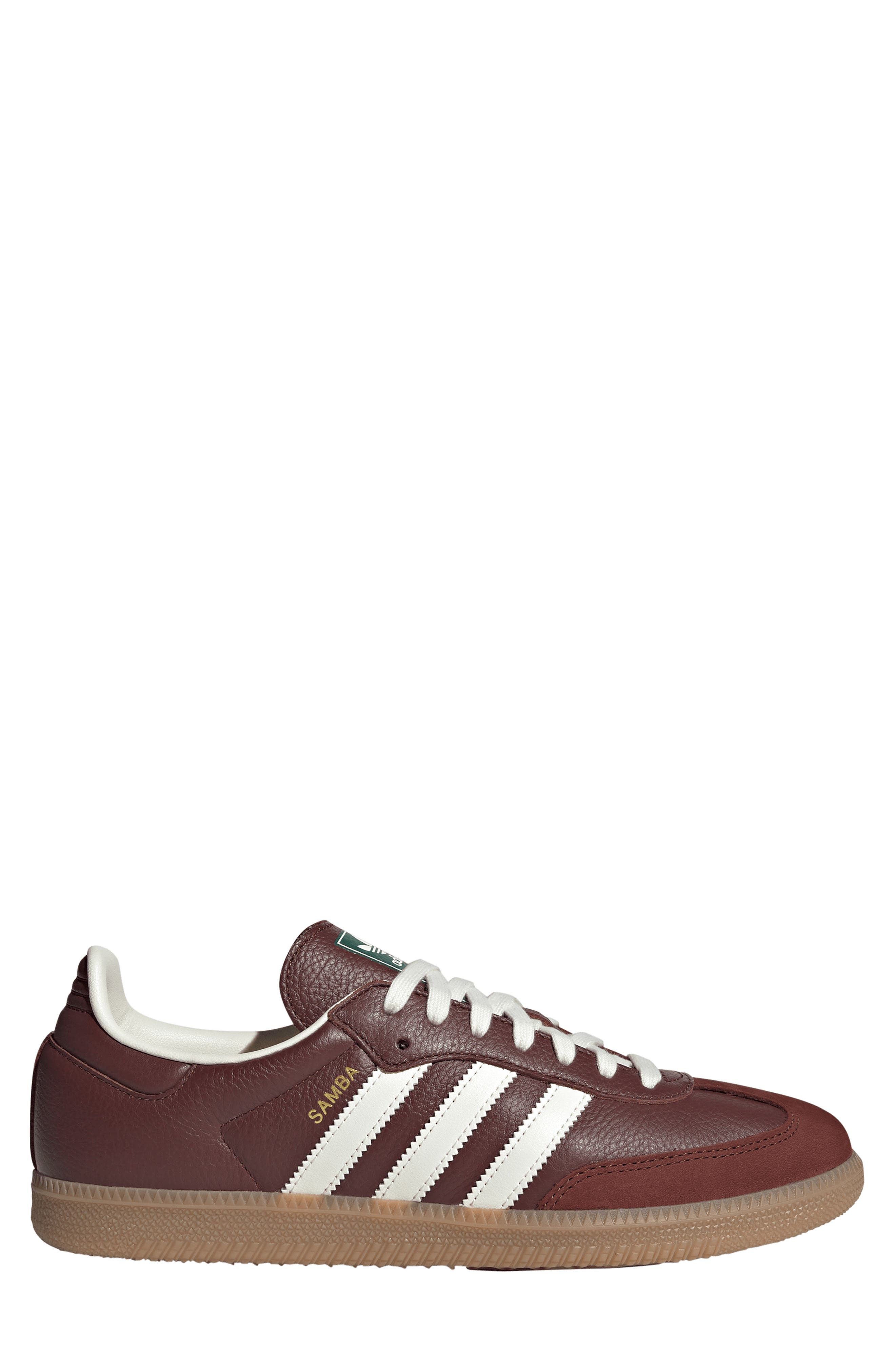 adidas Samba OG Sneaker in Fox Brown/Off White/Gum at Nordstrom - 3