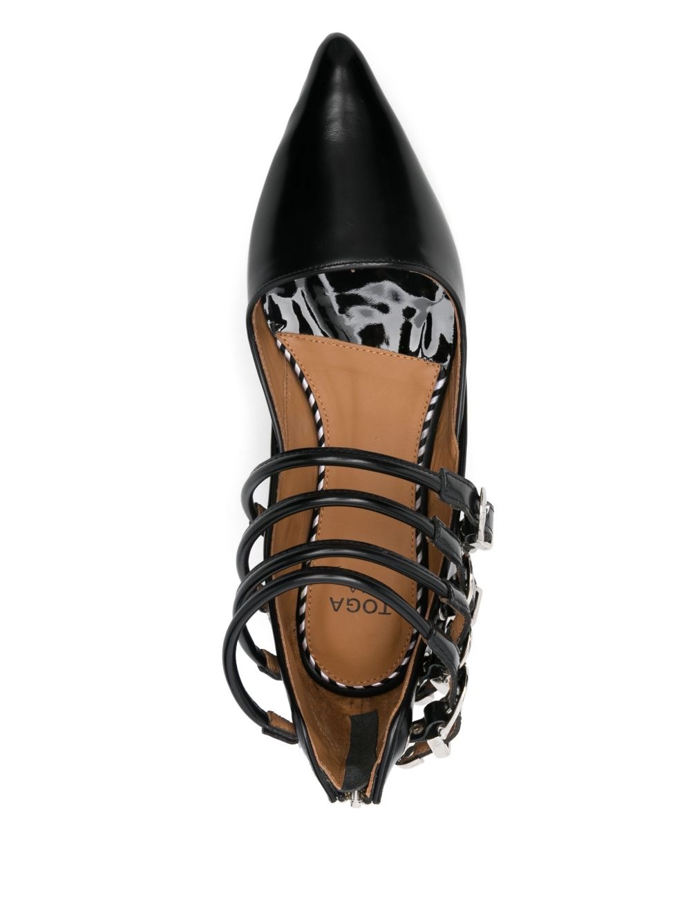 buckle-detailed ballet flats - 4
