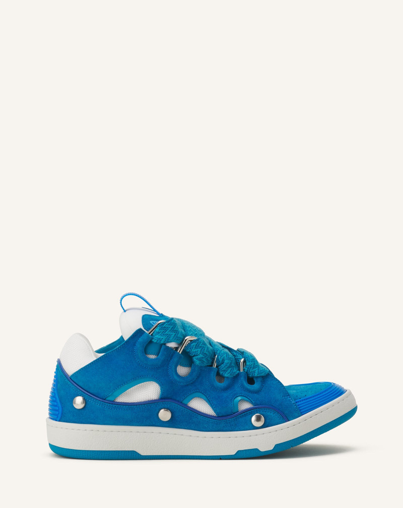 Lanvin CURB PATCH SNEAKERS IN LEATHER outlook