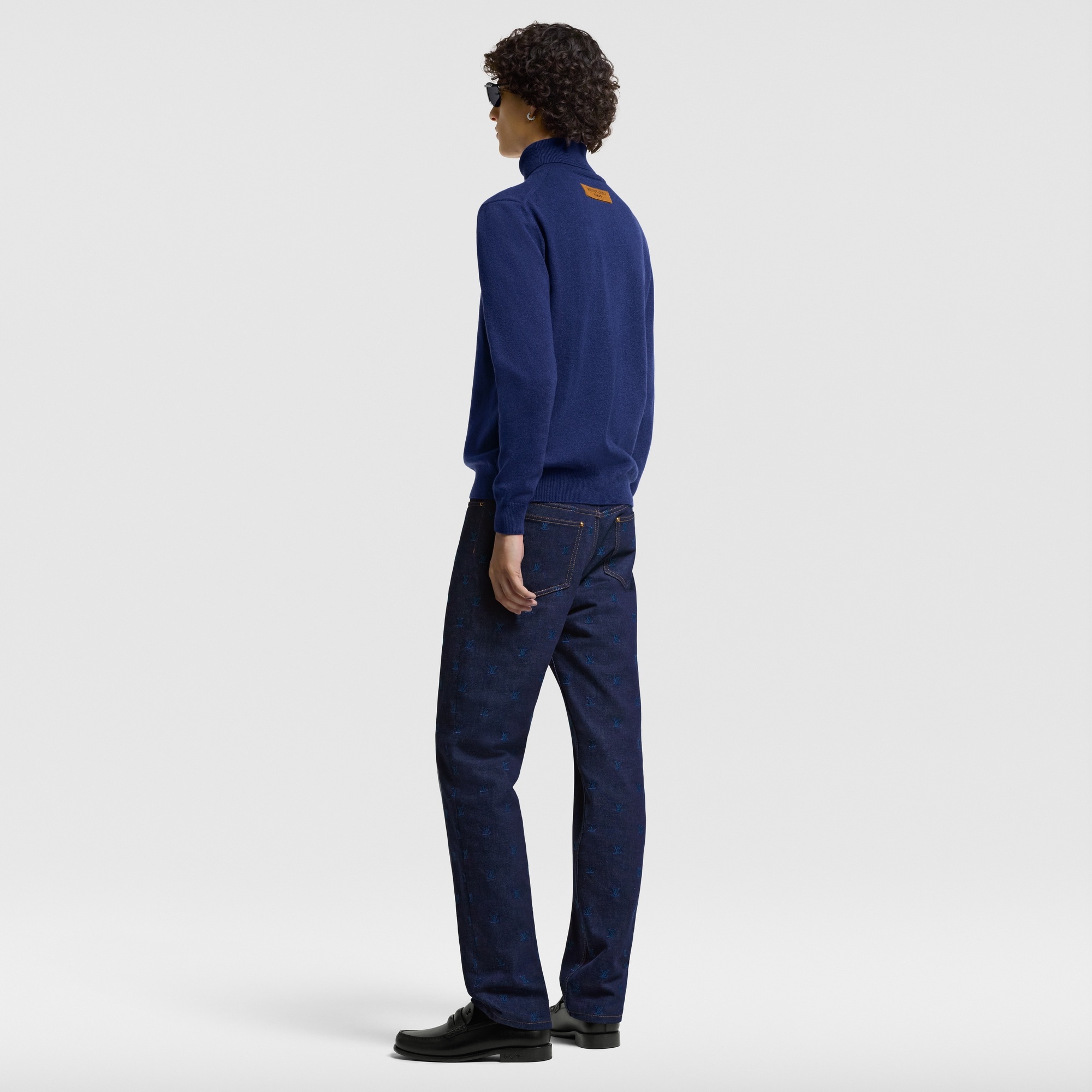 LV Embossed Cashmere Turtle Neck - 3