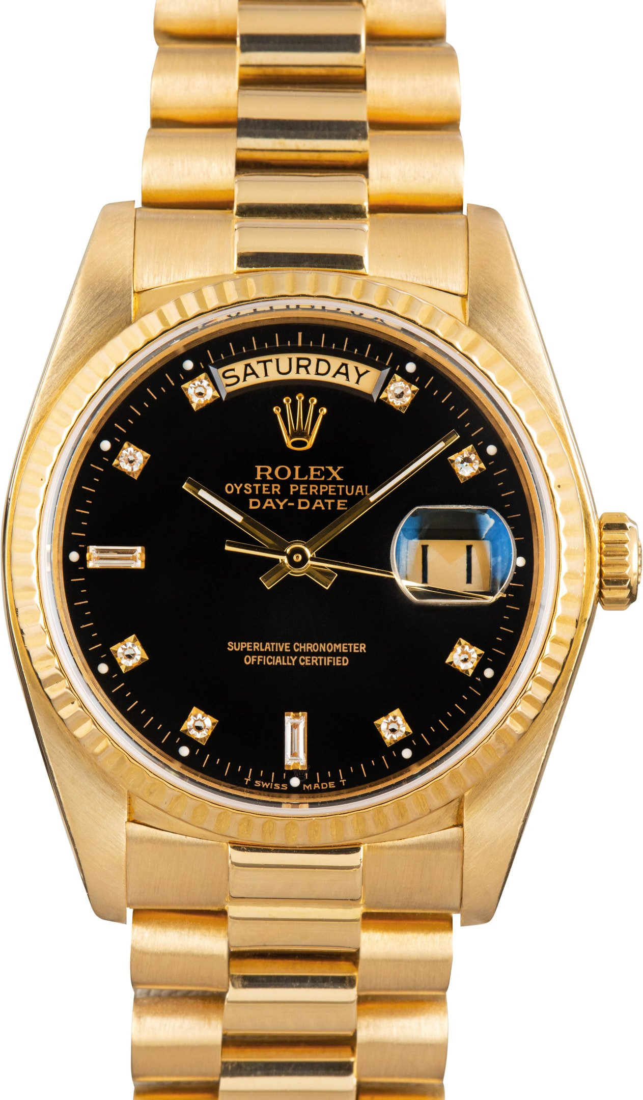 Rolex Day-Date Ref 18038 Black Diamond Dial - 1