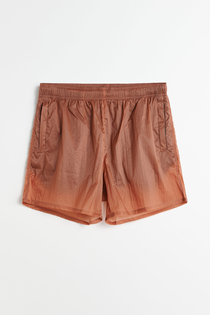 Our Legacy Drape Tech Trunks Dust Peach Tech Chintz Ripstop outlook