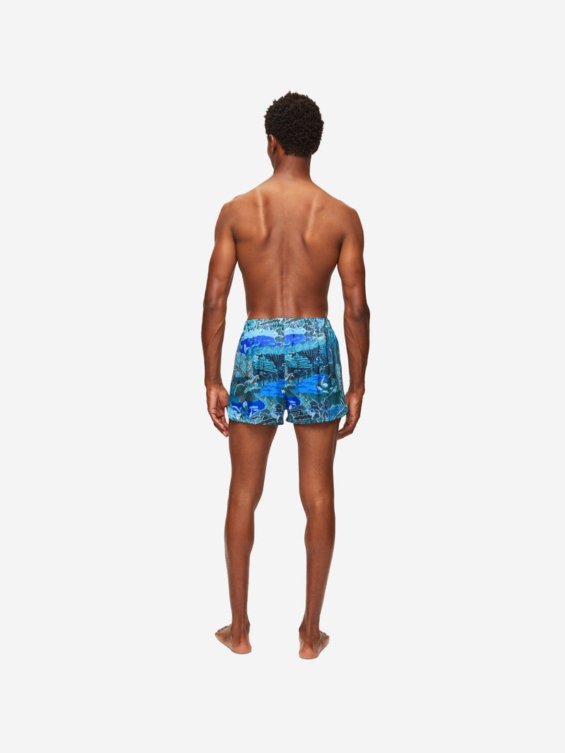 Men's Modern Fit Boxers Brindisi 86 Silk Satin Multi - 7