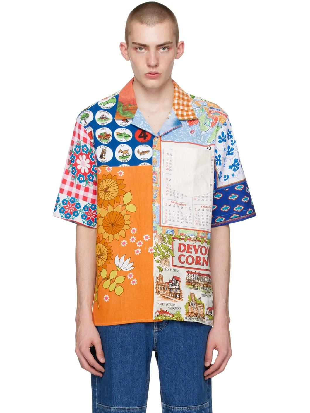 Multicolor Regenerated Household Shirt - 1