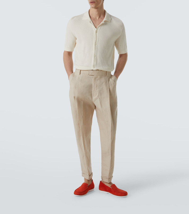 Manolo Blahnik Monaco suede loafers outlook