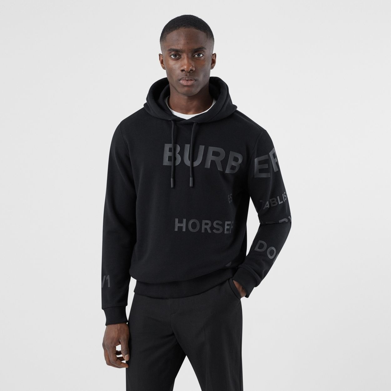 Horseferry Print Cotton Hoodie - 2