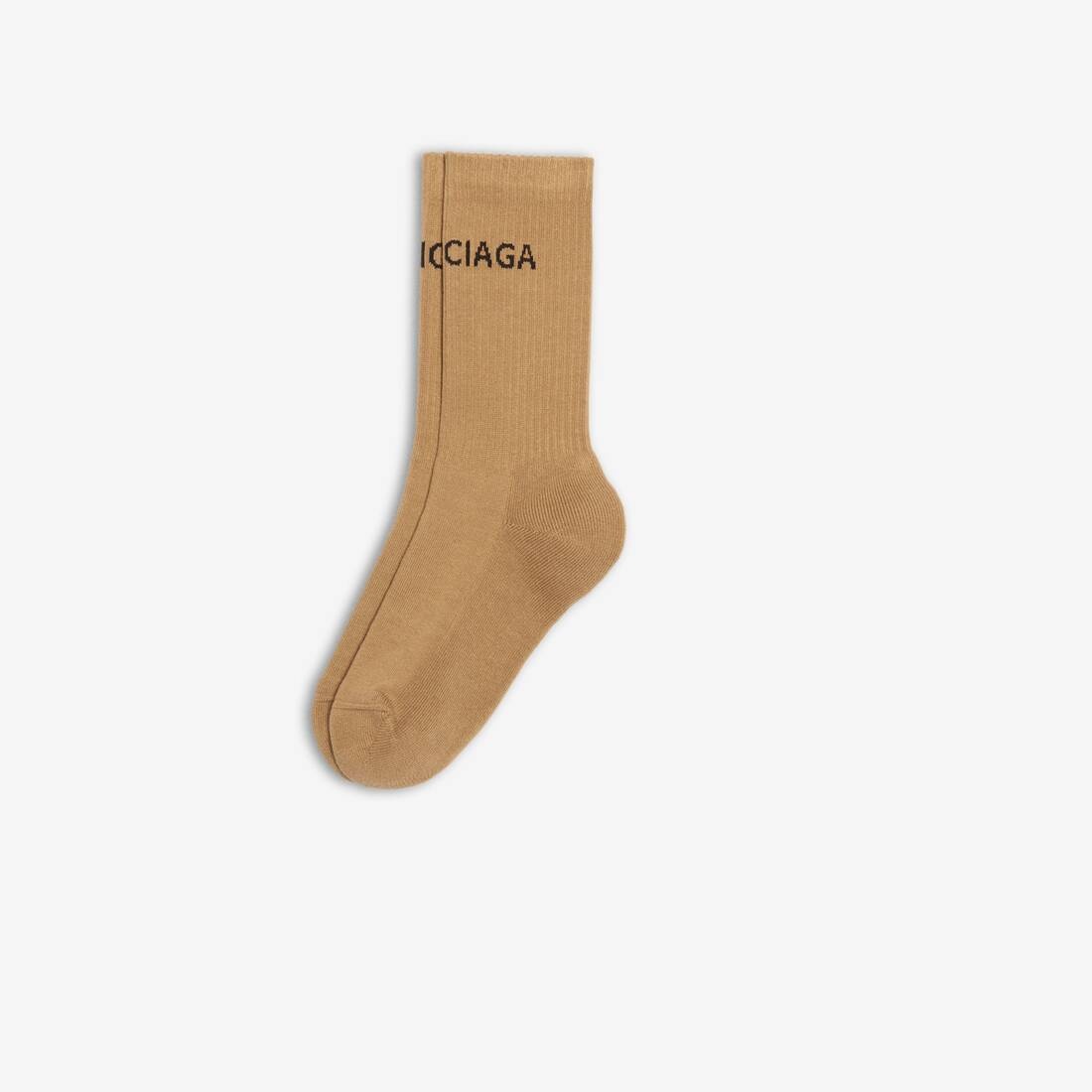 Men's Balenciaga Tennis Socks in Beige - 2