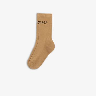 BALENCIAGA Men's Balenciaga Tennis Socks in Beige outlook