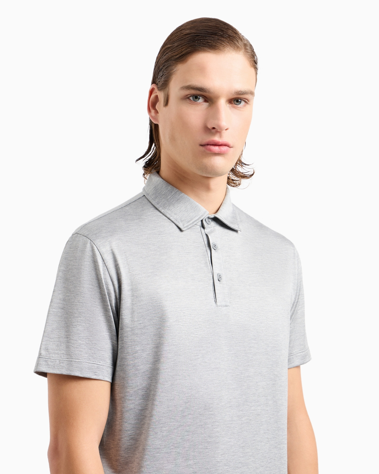 Silk and cotton-mélange jersey polo shirt - 5