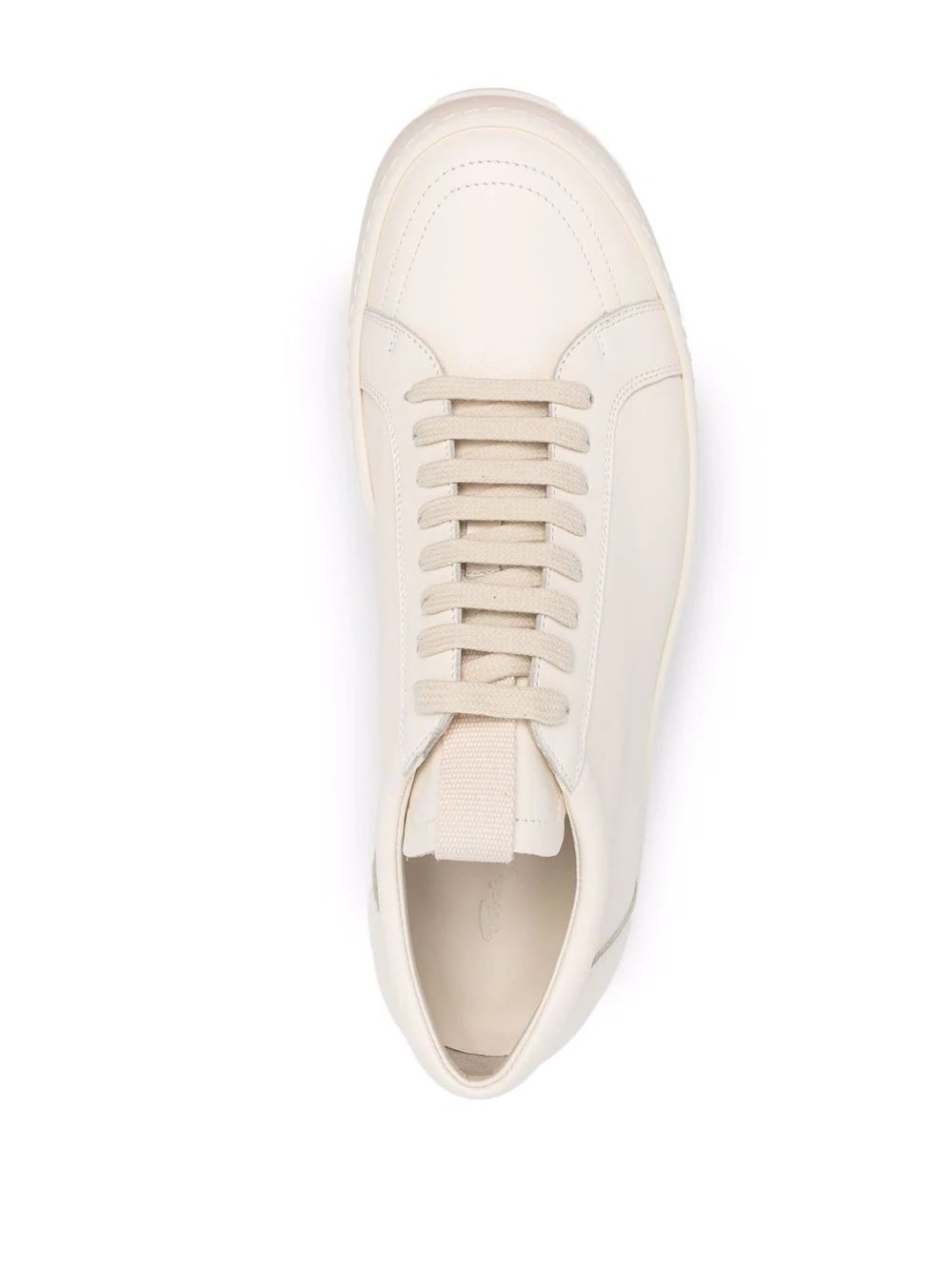 flat lace-up sneakers - 4