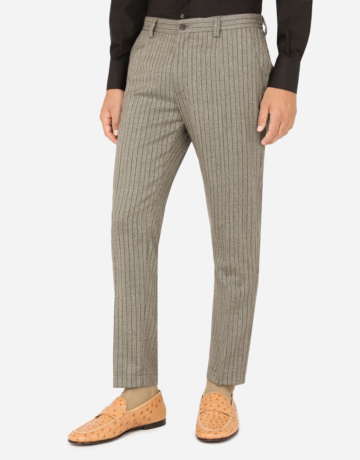 Stretch pinstripe pants - 4