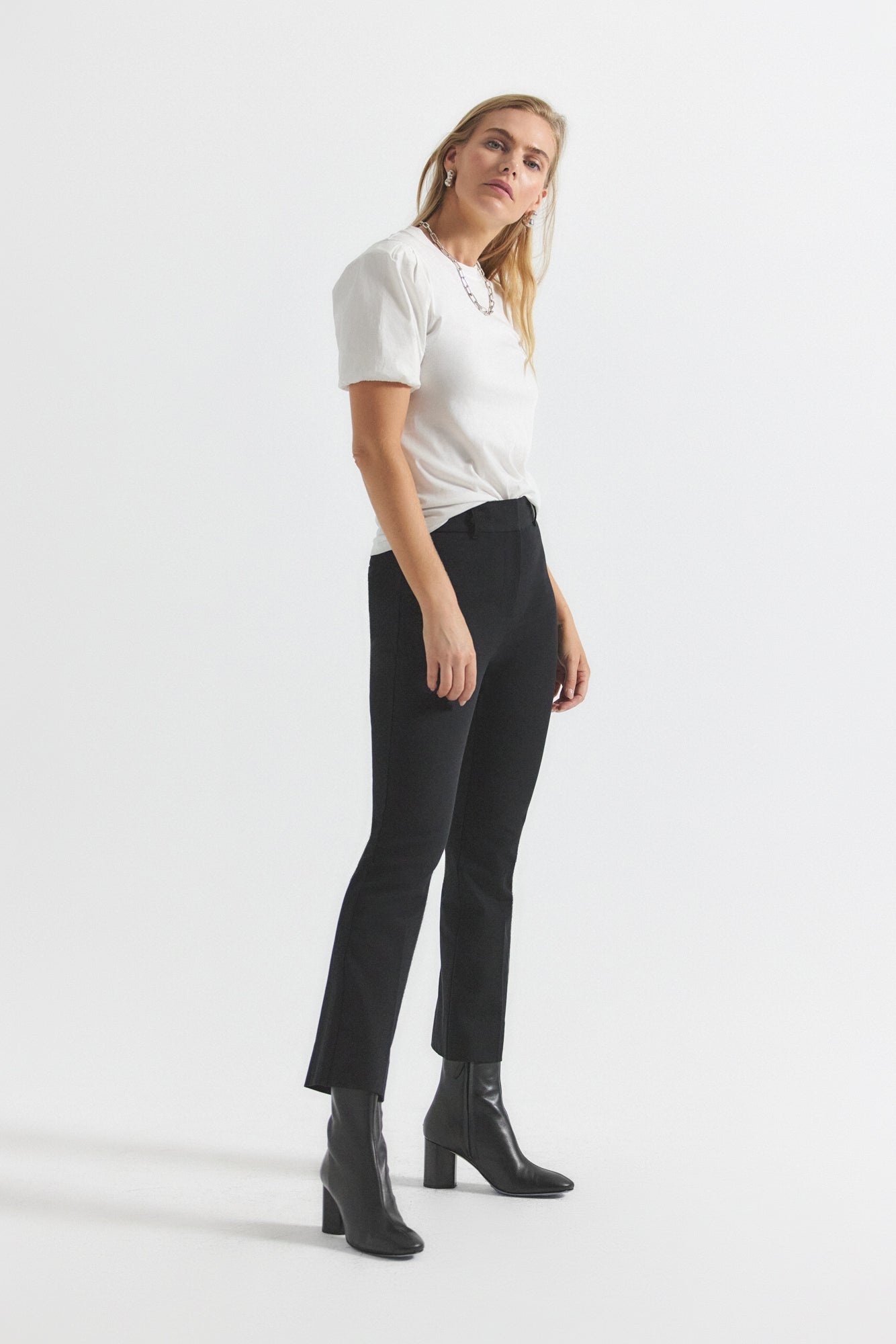CROSBY CROP FLARE TROUSER - 2