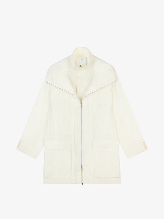 PARKA IN COTTON WITH DOUBLE COLLAR - 1