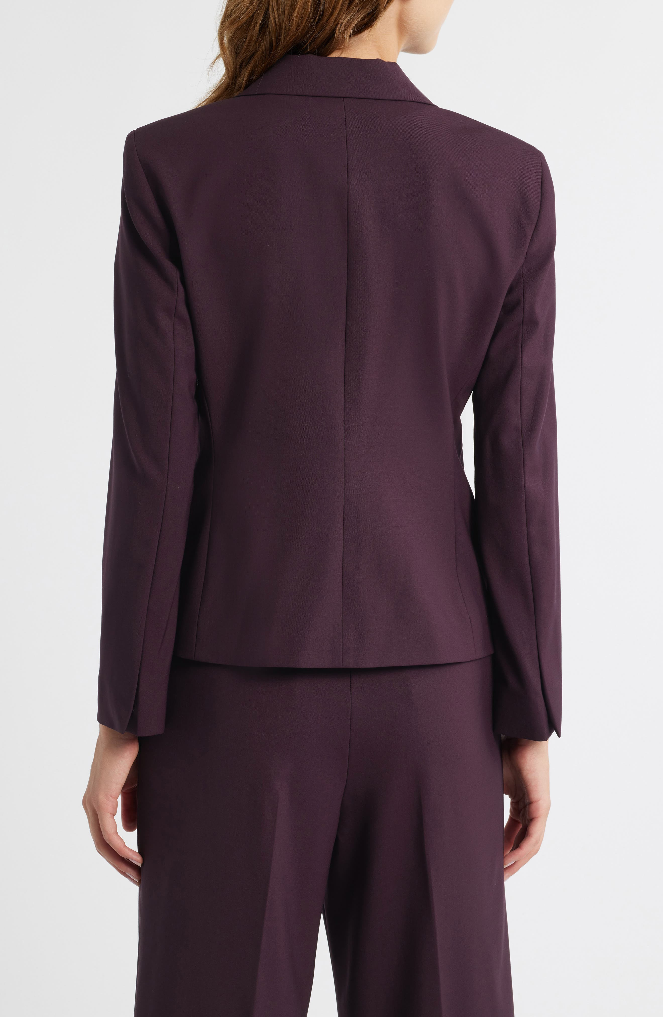 Theory Slim Fit Stretch Wool Blazer in Dark Iris - 2
