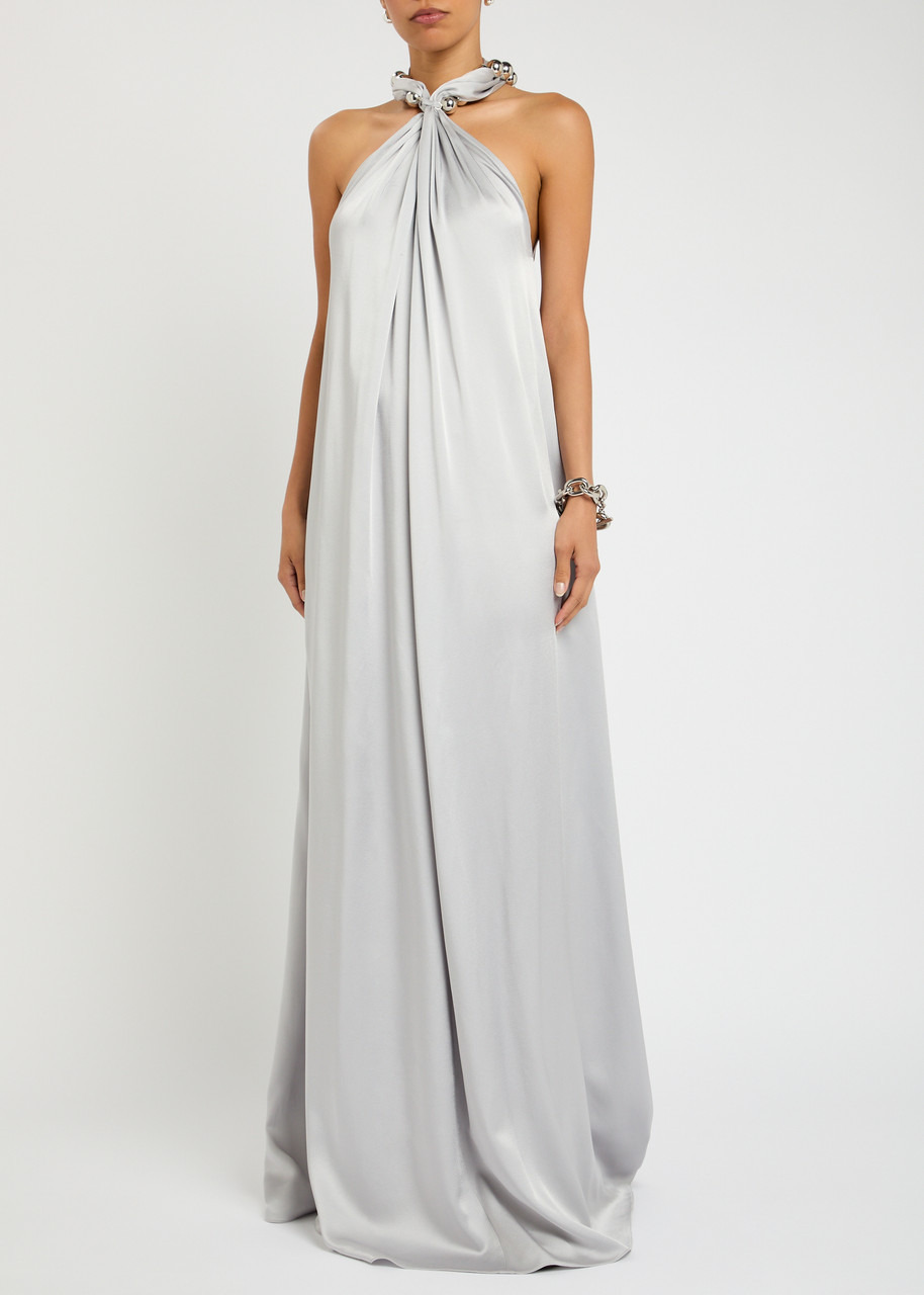 Stella Mccartney Chain-embellished Satin-crepe Gown - 2