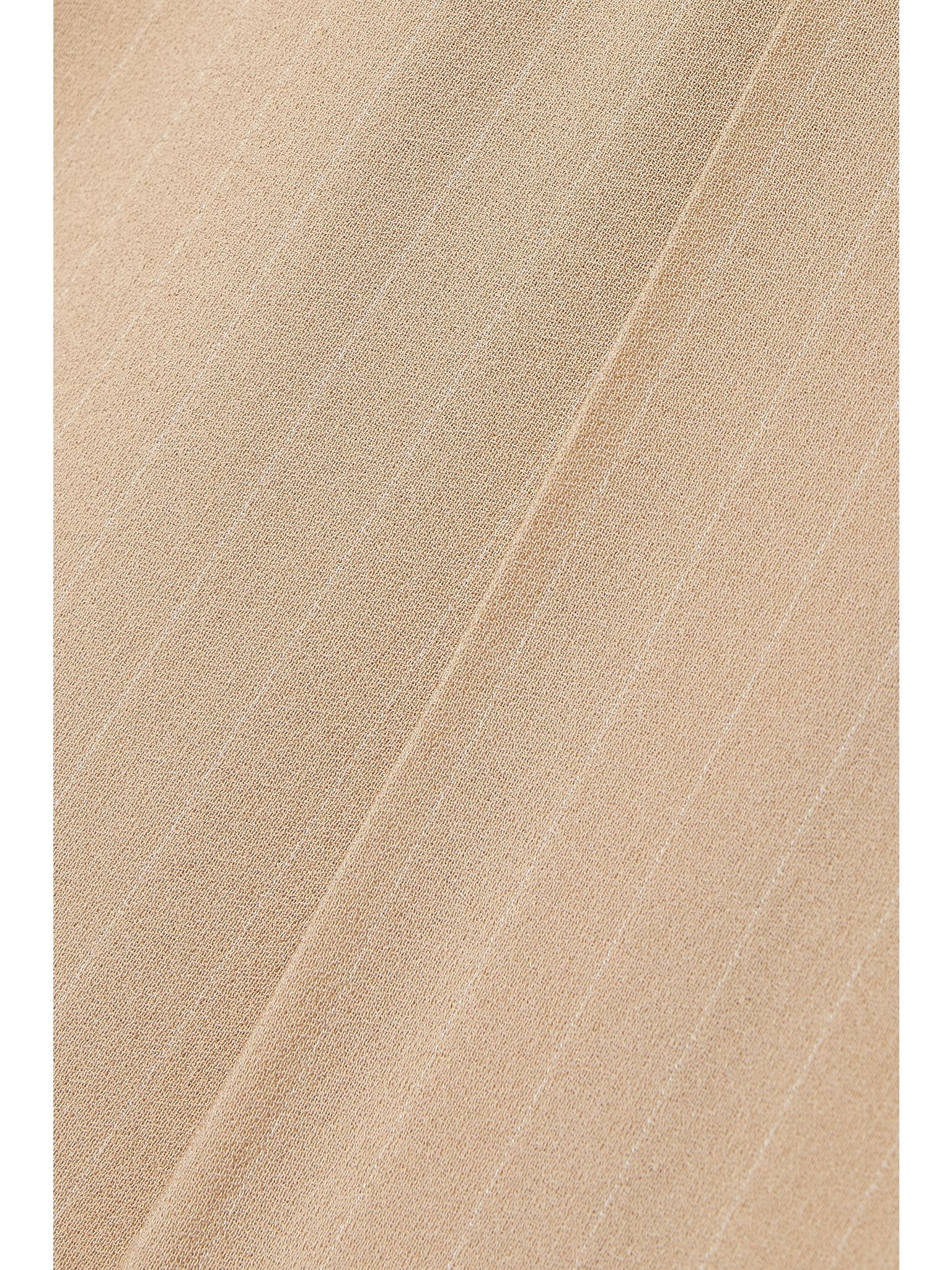 Jail pleated pinstriped silk-blend georgette wide-leg pants Beige - 5