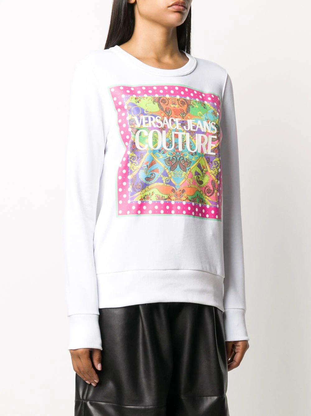 logo print sweatshirt - 3