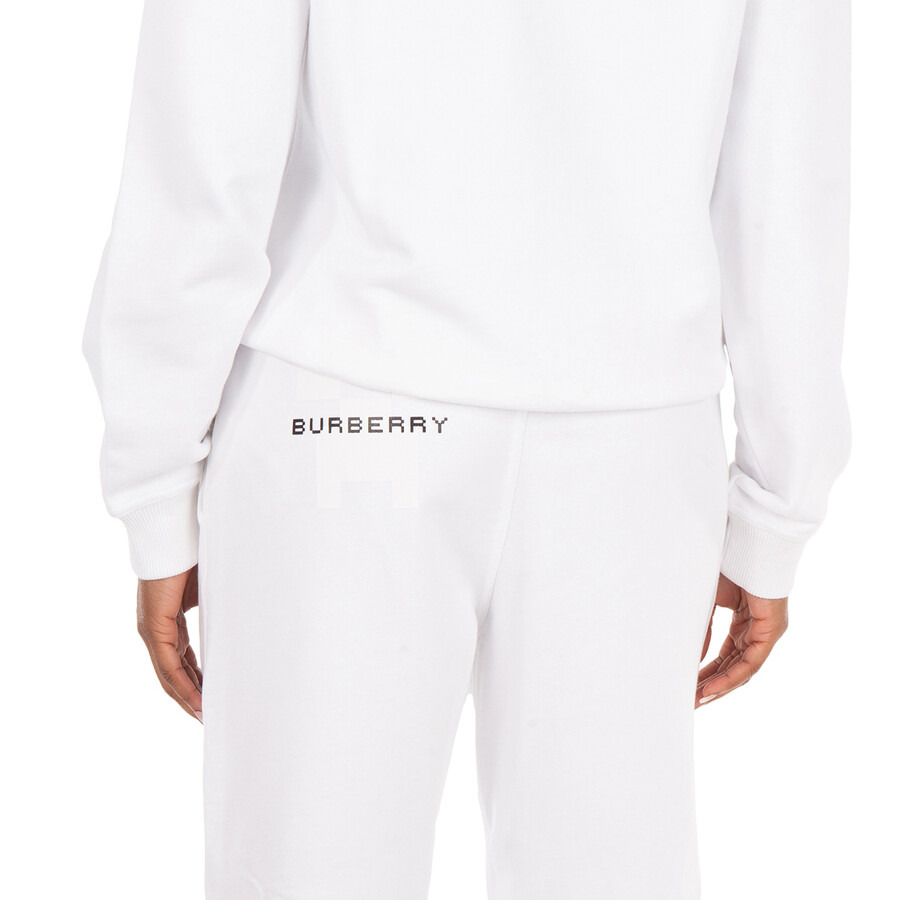 Burberry Larkan Embroidered Floral Cotton Jogging Pants - 4