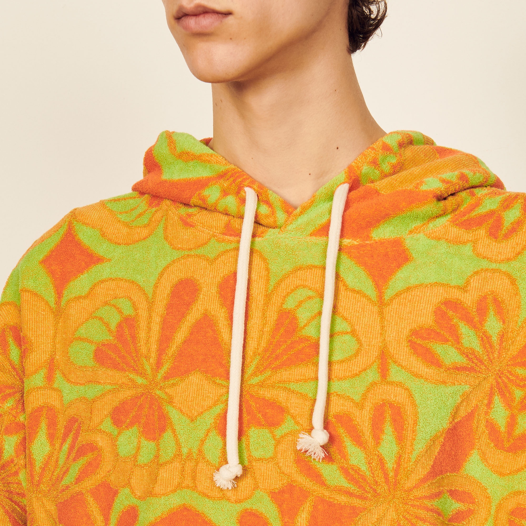 Oversized terrycloth hoodie - 5