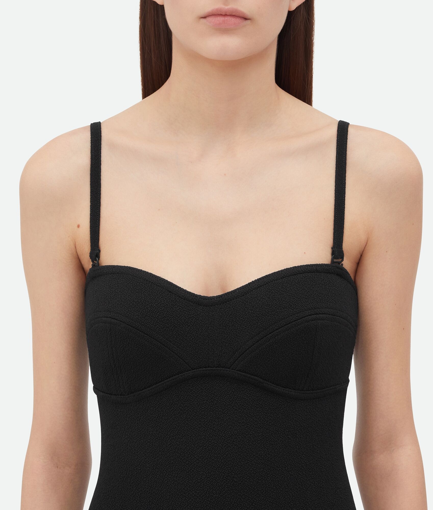 Textured Nylon Bustier Body - 6