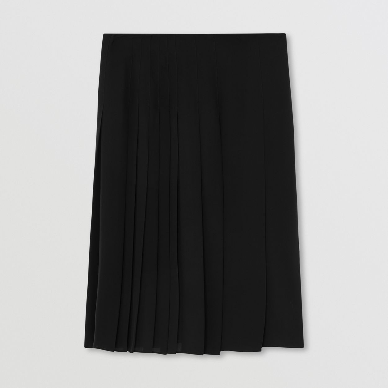 Pleated Silk Georgette Skirt - 1