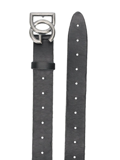 Dolce & Gabbana adjustable DG buckle belt outlook