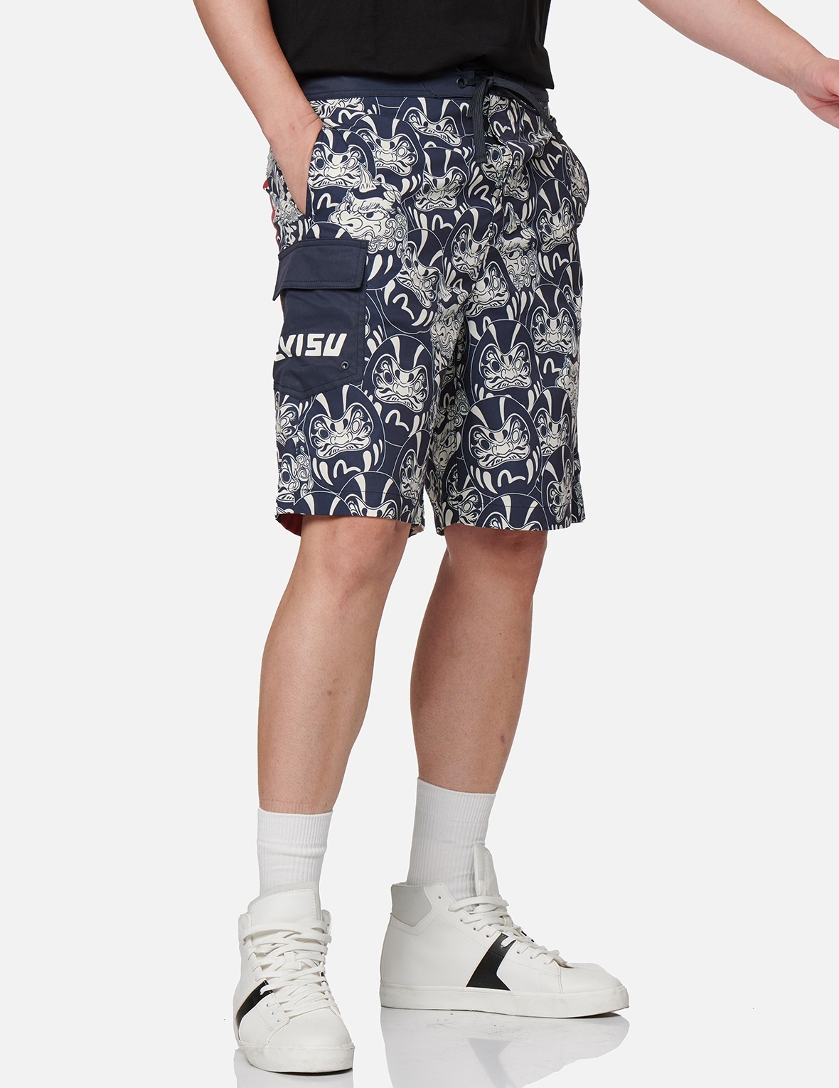 ALLOVER DARUMA BUDDIES PRINT BOARD SHORTS - 8