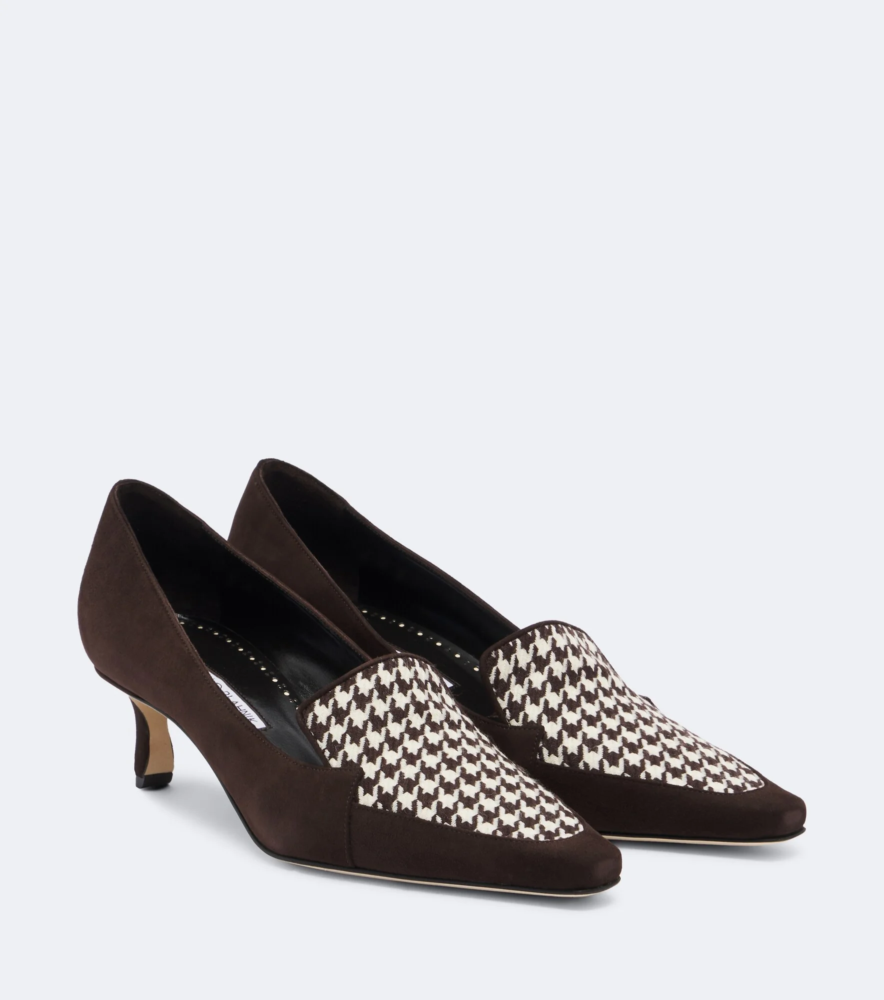 Petusi houndstooth suede pumps - 1