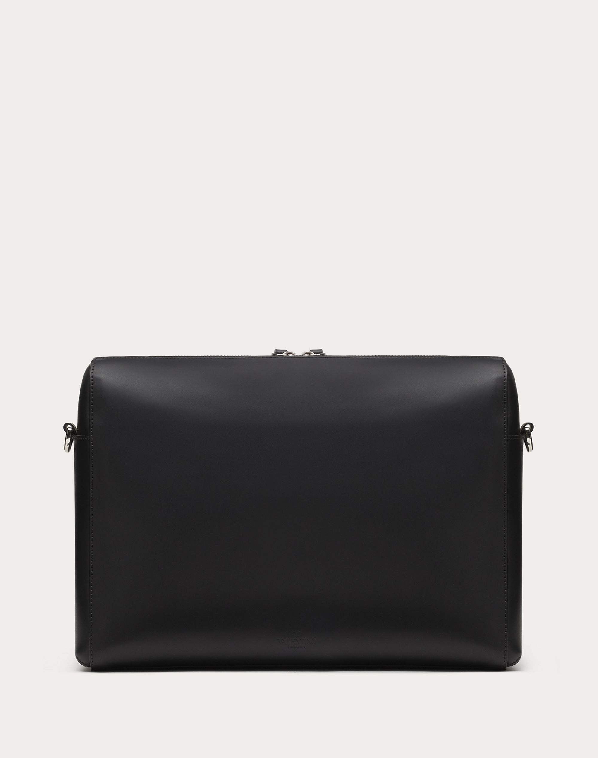 LEATHER VLTN MESSENGER BAG - 3