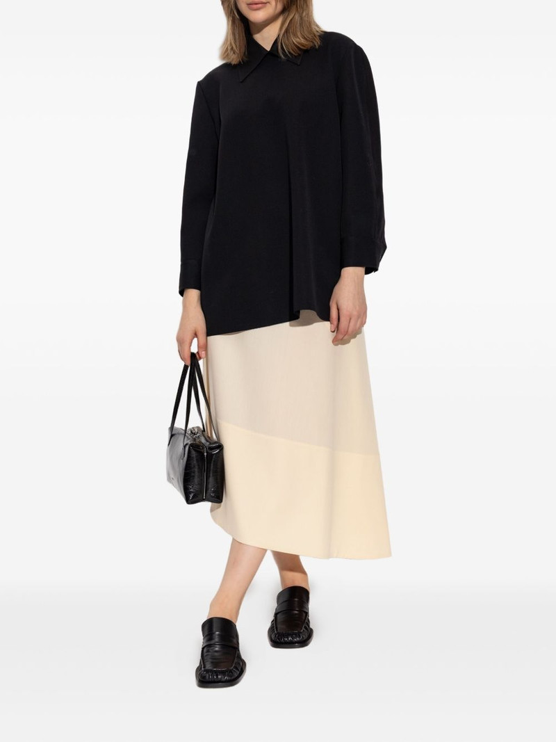 Jil Sander asymmetric midi skirt outlook