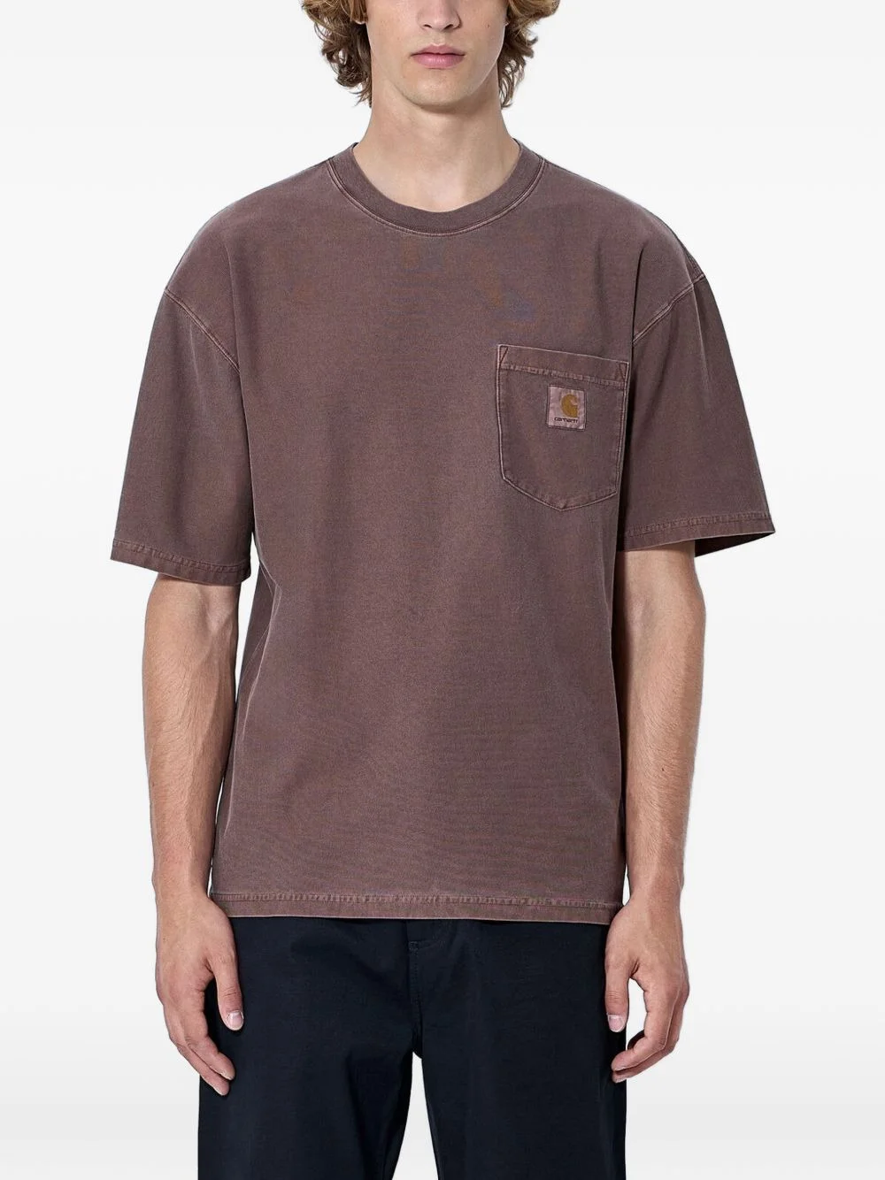 Loose pocket cotton T-shirt - 1