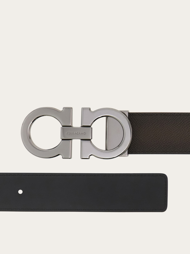 FERRAGAMO Reversible and adjustable Gancini belt outlook