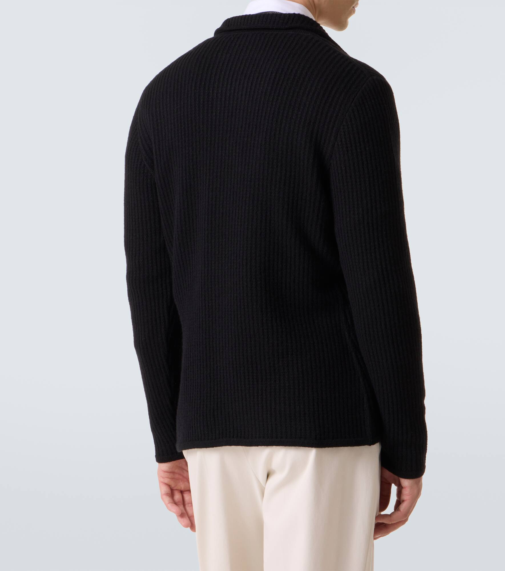 Ribbed-knit cashmere cardigan - 4