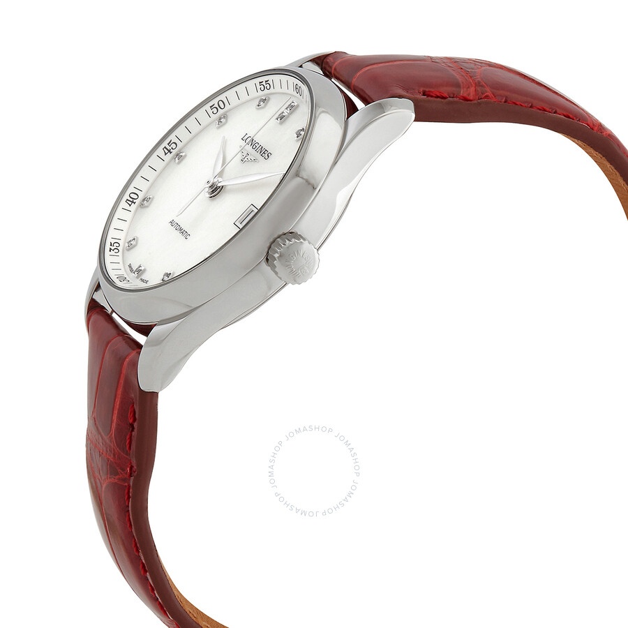 Longines Master Automatic Diamond White Dial Ladies Watch L2.357.4.87.2 - 2
