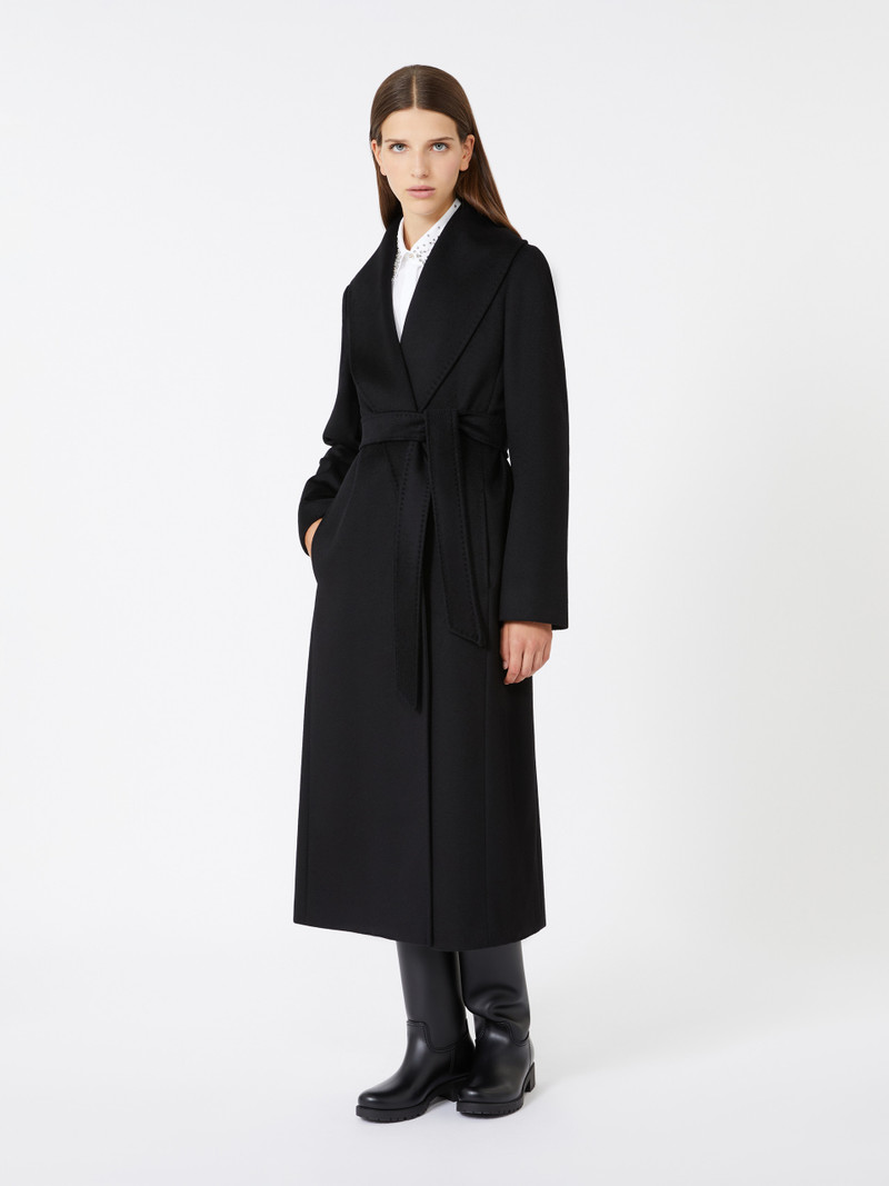 Max Mara LORIANA Pure virgin wool broadcloth coat outlook