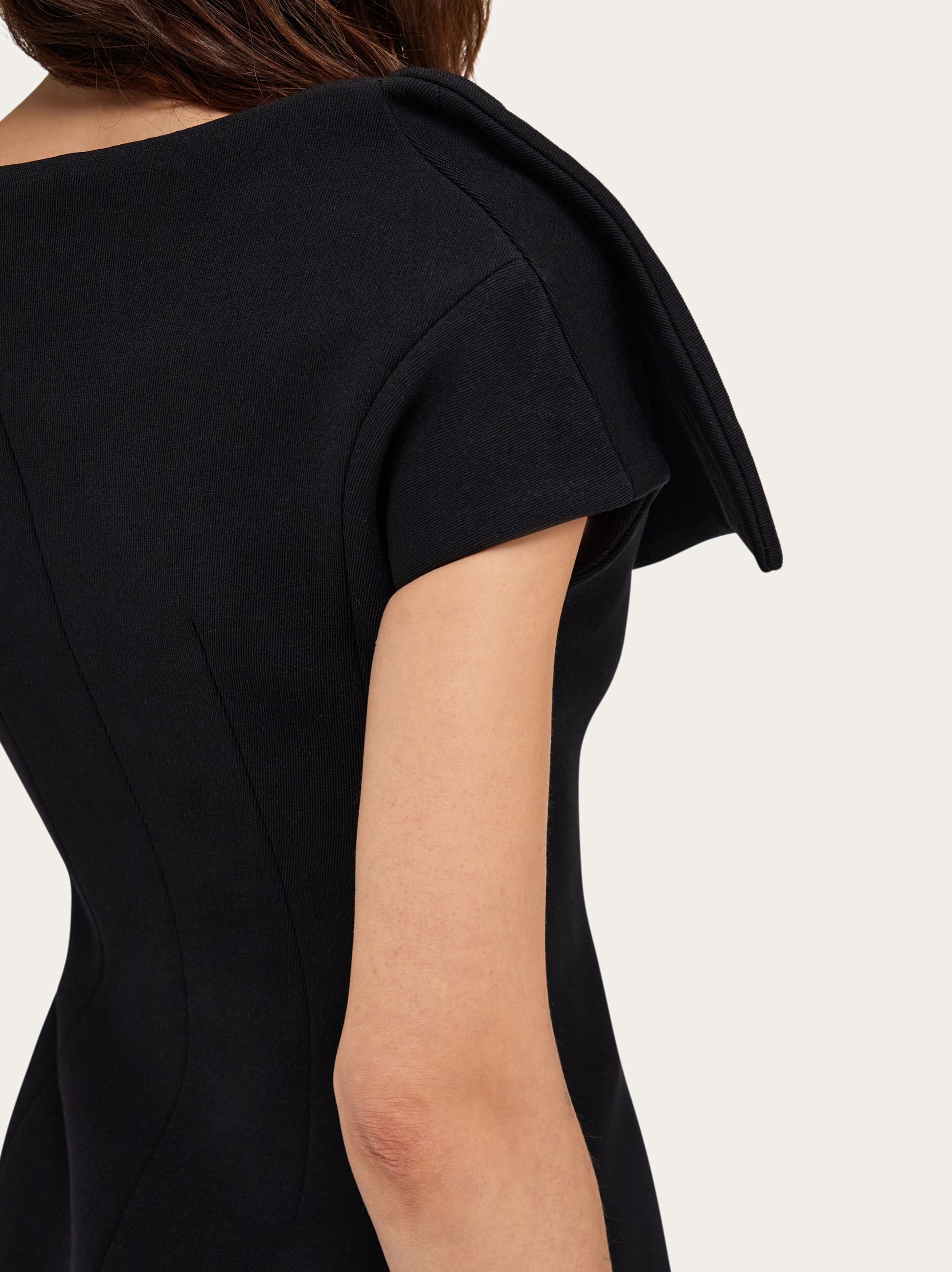 Stretch gabardine sleeveless jacket - 6