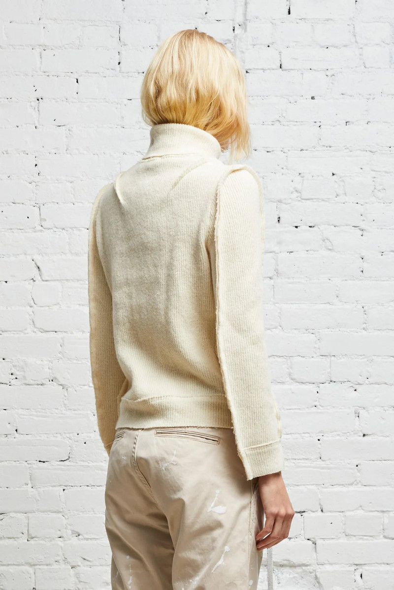 FLAT SLEEVE TURTLENECK - ECRU 5